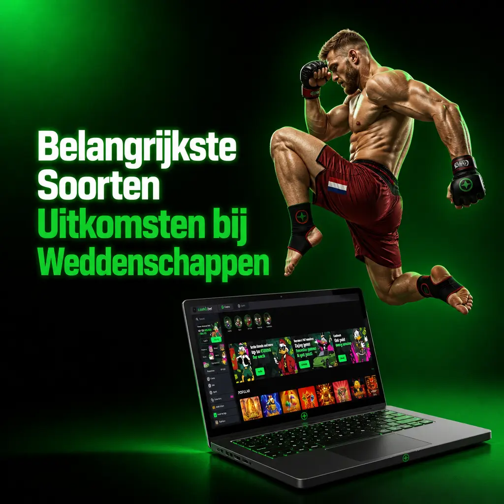 Overzicht van weddenschaptypes bij CashoBet: 1X2, Over/Under, Handicap, BTTS en Exacte Uitslag uitgelegd.