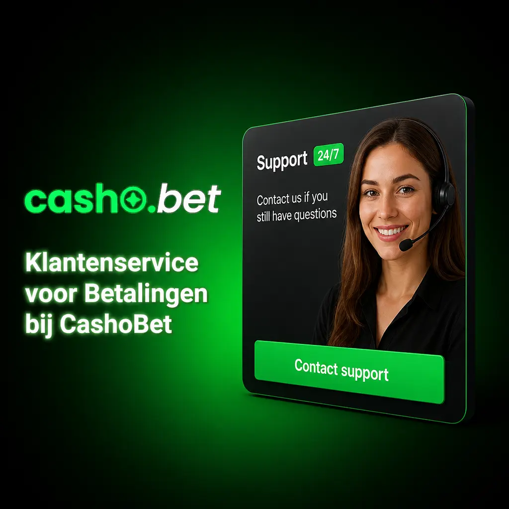 CashoBet klantenservice 24/7 bereikbaar via live chat, e-mail en Telegram voor hulp bij stortingen en opnames