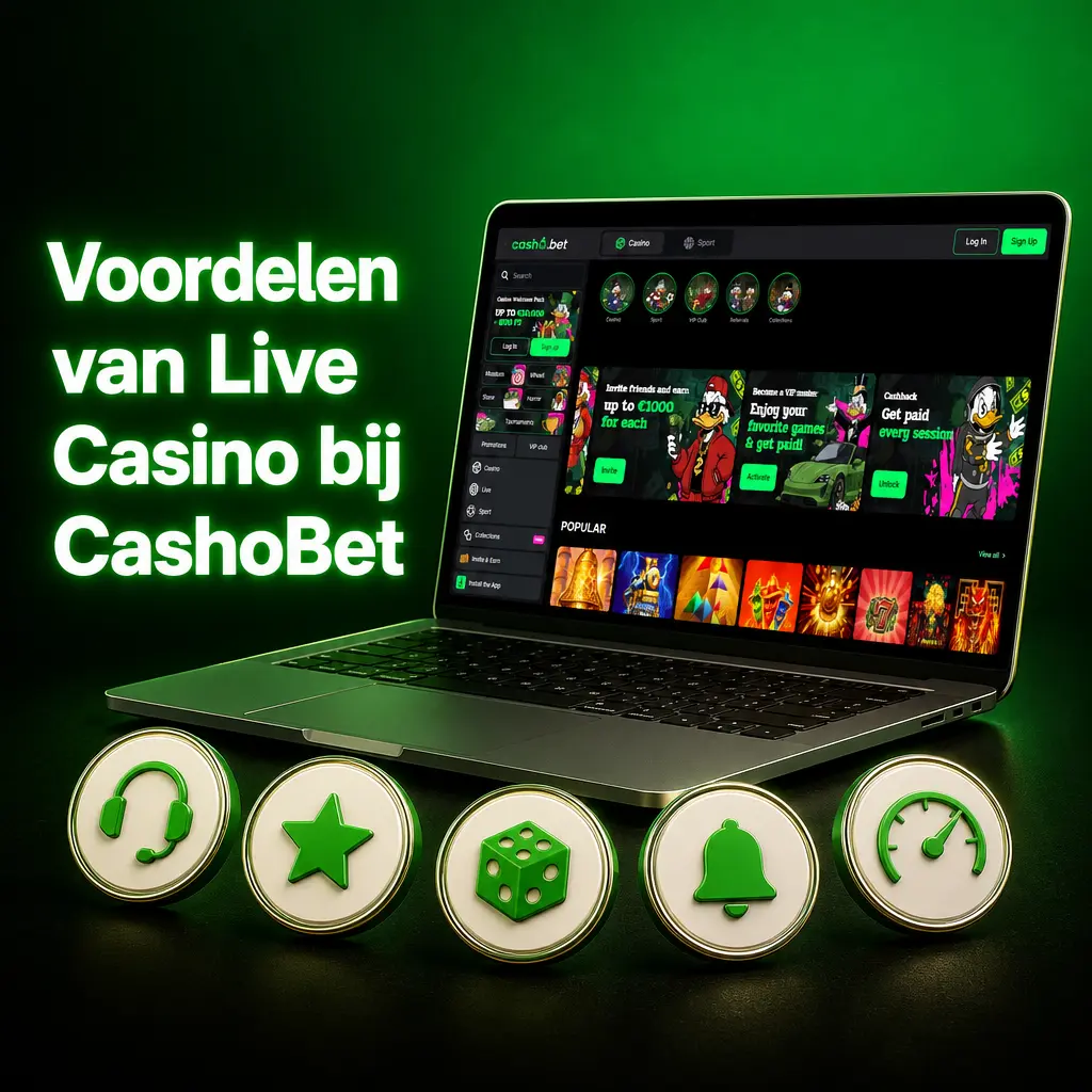 Live interactie met dealers, transparante uitkomsten en flexibele inzetten bij CashoBet live casino voor echte casinosfeer.