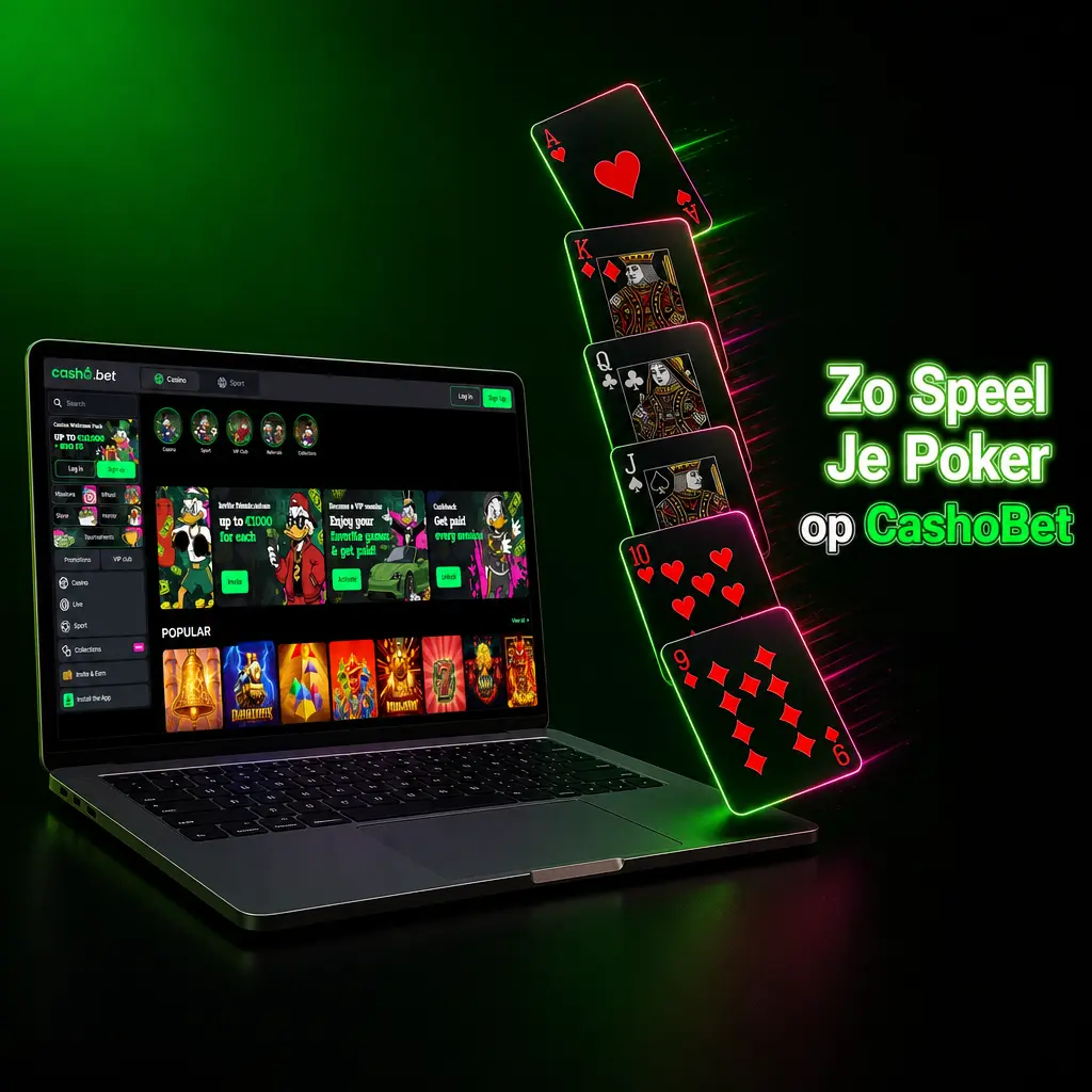 Poker spelen op CashoBet: account aanmaken, storten en inzetten in de spelbibliotheek